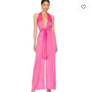 Nookie Fuchsia Halter Jumpsuit